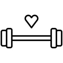 Gym Line Icon Style