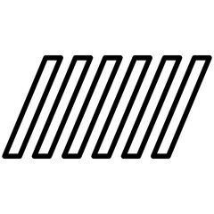 Pedestrian Line Icon Style