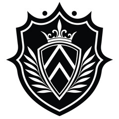 shield with laurel wreath