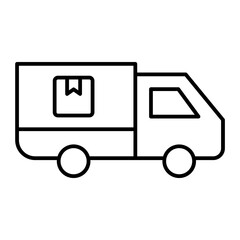 Delivery Truck outline icon