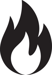Obraz premium A simple minimalist illustration of a flame