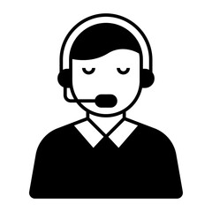 Call Center black icon