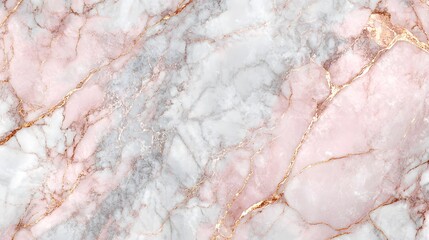 Fototapeta premium Elegant Pink and White Marble Background with Golden Veins Texture