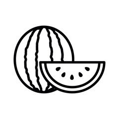 water melon icon vector design template elegant style