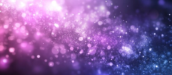 Abstract cosmic background with glowing particles in shades of pink and blue creating dreamy look