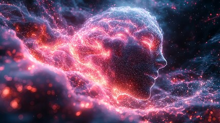 A digital stream of AI technology driving strategic growth, intertwined with global connections and web networks, all in a sharp, high-definition style 