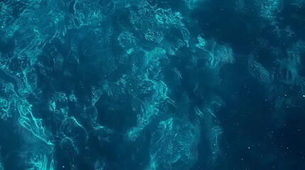 Obraz premium Abstract Teal Water Texture Background Deep Ocean Surface Ripple Pattern