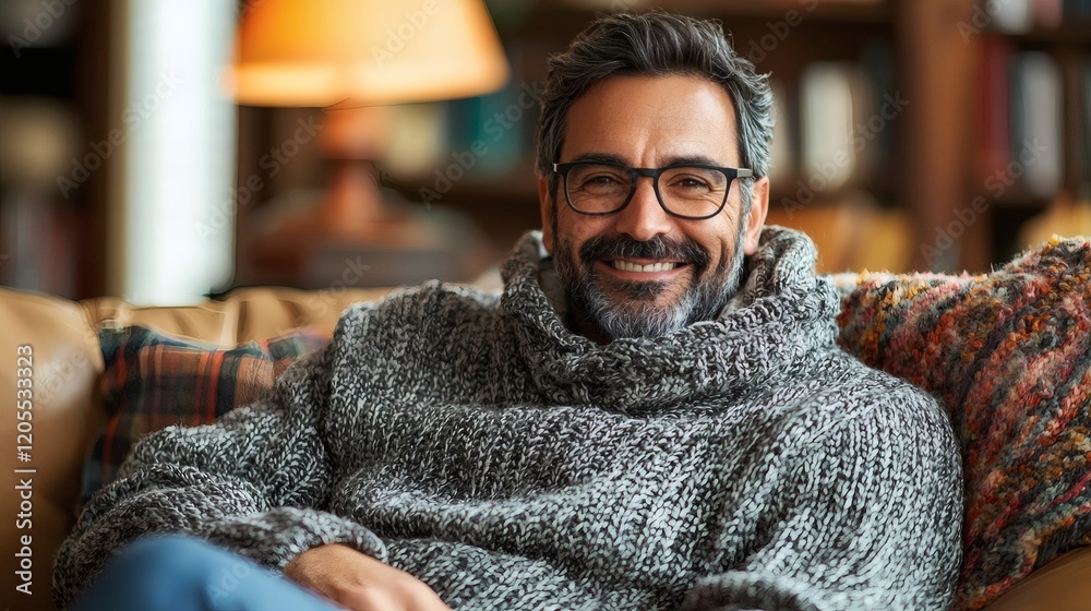 Aufkleber Individual managing a remote team from a coworking space equipped with high-speed internet Stock Photo with side copy space