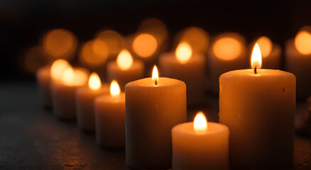 candles in the dark