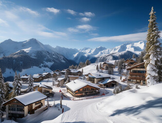 Generated image　スキー場