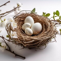 Obraz premium nest with eggs