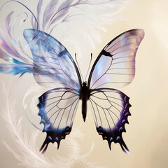 Abstract, Butterfly's Dream추상적,나비의꿈 Generative AI