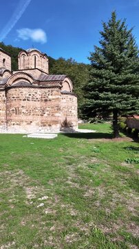 Amazing view of Medieval Poganovo Monastery of St. John Theologian, Serbia