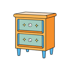 set of old wooden furniture