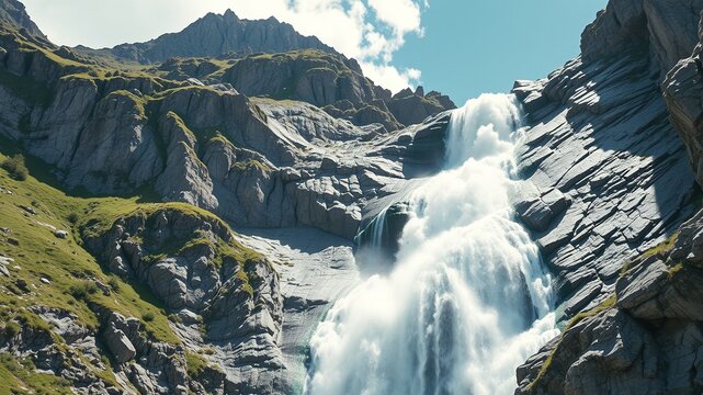 Austrian Alps Waterfall 4K DCI 24fps Scenic Beauty East Tyrol