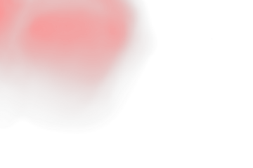 Abstract red blob on Transparent overlay background.