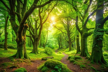 Obraz premium Ethereal UK Forest - Swineholes Wood