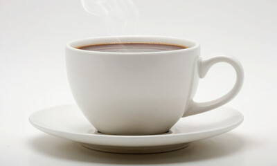 Obraz premium cup of coffee on white