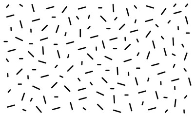Abstract seamless pattern black topping, sticks on white background. Ornament for background, textile, banner, cover, wallpaper. Vector illustration.