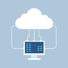 cloud computing vector illustration.