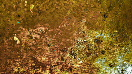 brown Stain texture background on steel surface overlay background