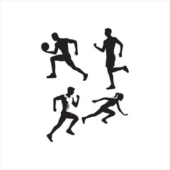 runners vector illustration