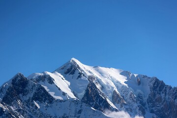 snow covered mountains Mont blanc 