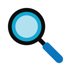 magnifying glass isolated on white