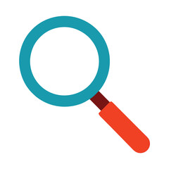 magnifying glass isolated on white