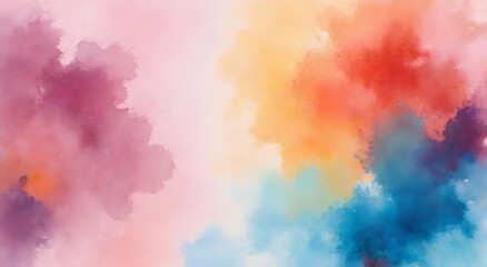 Fototapeta premium abstract watercolor background with clouds