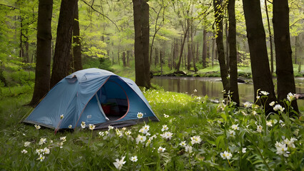 특별한 캠핑 모험을 시작하면서 봄의 아름다움에 푹 빠져보세요. 고요한 자연의 소리, 생기 넘치는 꽃, 무성한 녹지가 당신에게 영감을 주도록 하세요.