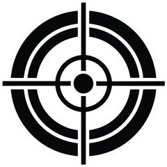 target with arrow isolated