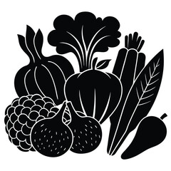 black and white flowers