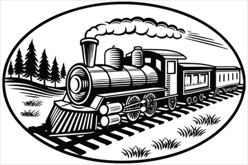 train on the railway station