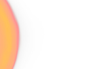 Abstract orange and red light orb on Transparent overlay background.