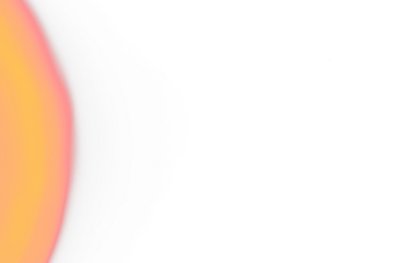 Abstract orange and red light orb on Transparent overlay background.