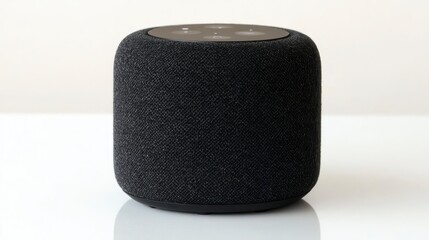 Modern Smart Speaker Fabric Covered Wireless Audio Device Home Entertainment