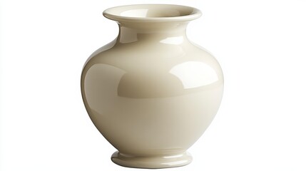 Elegant Creamy White Ceramic Vase Home Decor Tabletop Stylish Modern Design