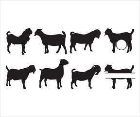Boer Goat svg, Boer Doe Set Digital Download, Boer Goat Split Monogram Svg File, Boer Goat SVG Livesto Billy Goa PNG, Nubian Show Goat