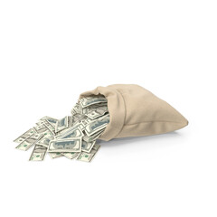 money in the pocket, stack of dollars, Money Bag Full Of Banknotes Transparent PNG
