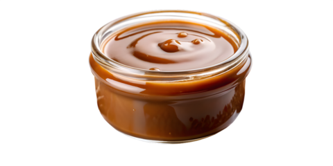Flowing Salted Caramel Sauce with Glimmering Salt Granules. Holiday treats, gourmet campaigns, dessert ads
