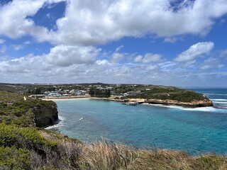 Port campbell in Great Ocean Road, in Victoria, Australia, is a scenic coastal drive famed for...