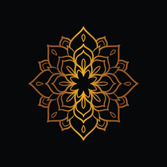 Elegant Beige Mandala Design for Creative Projects. Symmetrical pattern of repeating floral shapes - Decorative Mandala Design Ideal for Creative Projects, Cards, Posters, Flyers, Banners, and Covers