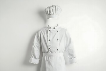 Professional White Chef's Jacket with Black Accents