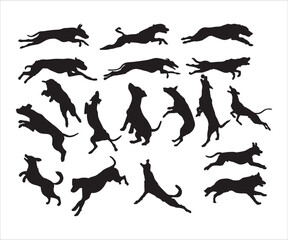 Jumping Dogs Vector, Running Dogs svg, Dog Jumping Silhouette, Running and Jumping Dogs, Dogs Jumping Vector, Dogs svg bundle, Dogs Clipat