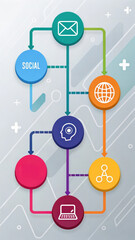 Customer Journey Flowchart Illustrating Engagement Strategies
