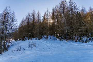 Fototapeta premium Winter Mountains Christmas Holidays