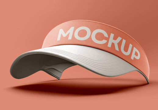 Sports Visor Mockup: Perfect for Golf, Tennis, Cap, and Activewear Branding Generated with AI