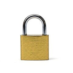 Fototapeta premium Padlock isolated on white background.