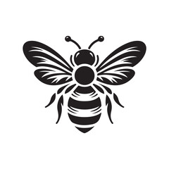 bee, honey, illustration, animal, design, nature, vector, biology, doodle, fly, flying, graphic, hole, image, ink, insect, outline, striped, tattoo, wildlife, wing, back, drawing, engraving, hand-draw